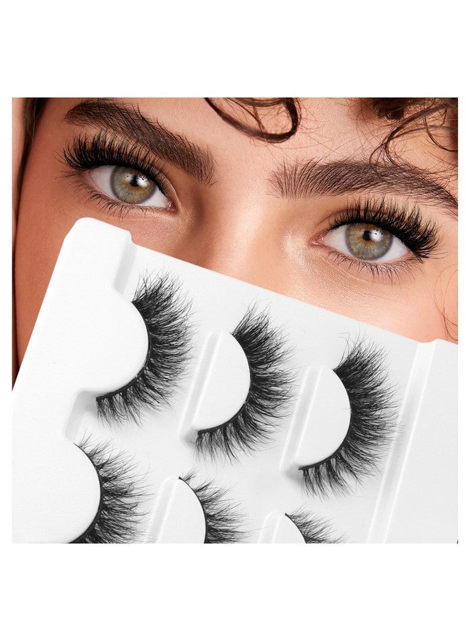 BEPHOLAN Ink Natural False Eyelashes - Bepholan Fake Eyelashes Natural Look 3-Pack Cat Eye Lashes Manga Eyelashes Fluffy,Xmz208 - Image 1