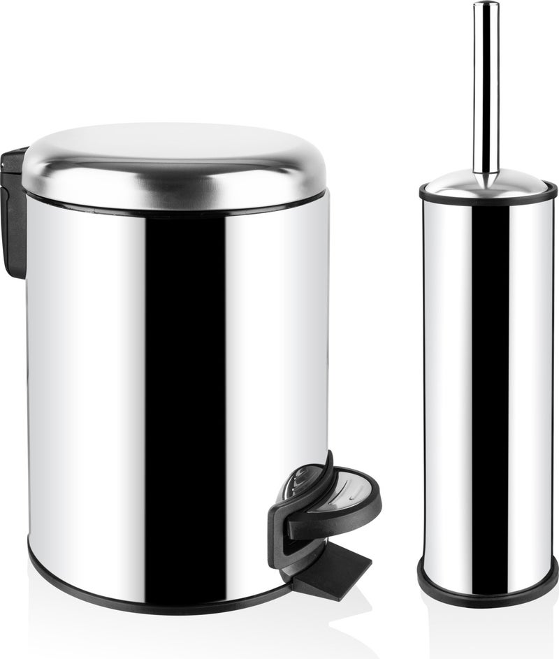 Siliwax Elite Series 4-Piece Bathroom Set - Stainless (3 Lt) (Soft Close) - Image 2