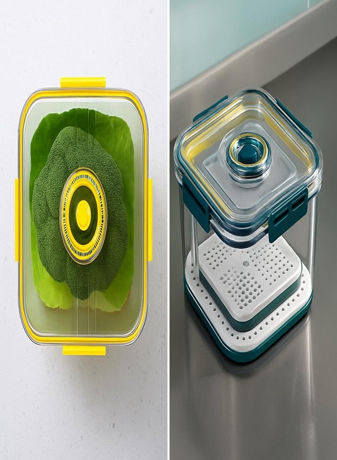 KAVNEST Fridge Storage Container with Smart Time-Keeping Lid PACK OF 2 (2100mL + 1400mL) – BPA-Free, Leak-Proof, Durable Kitchen Organizer for Grains, Snacks & More. - Image 5