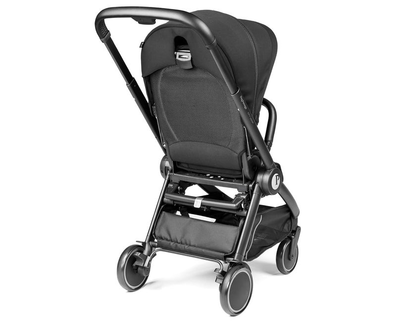 Peg Perego عربة أطفال سيتي لووب القابلة للعكس بحجم كامل تحمل حتى 50 رطلاً باللون الأسود الحقيقي - Image 4
