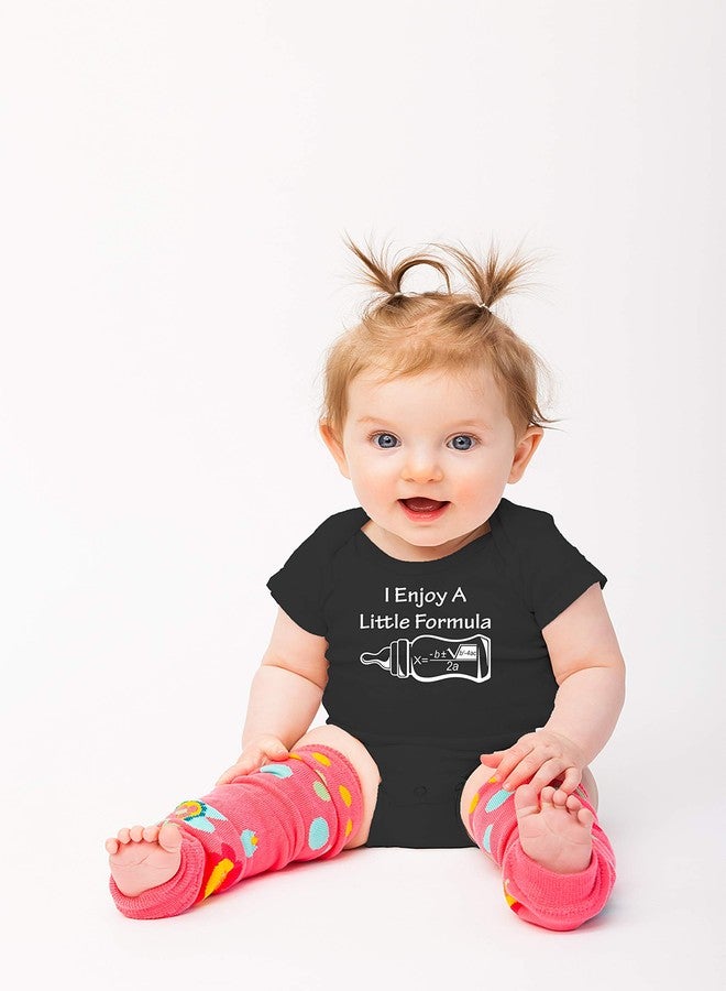 Funnwear أنا أستمتع بقليل من الحليب الصناعي - بدلة أطفال أساسية مضحكة - ملابس أطفال أولاد وبنات حديثي الولادة (6 أشهر، أسود) - Image 4