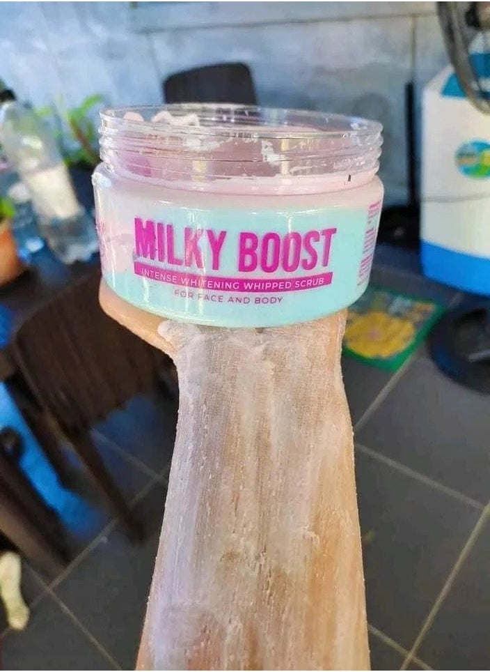 Sereese BEAUTY - Milky Boost Intense Whitening Whipped Scrub, Reveal Radiant Skin with Gentle Exfoliation and Scar Reduction, 250g. translate - Image 1