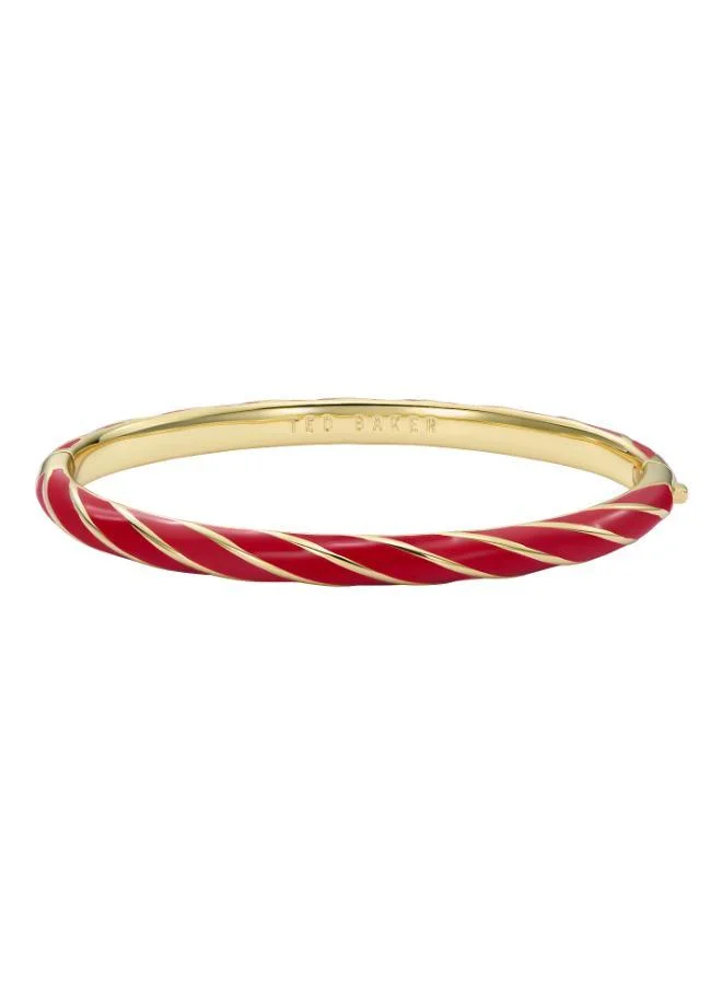 تيد بيكر Trinity Twist Enamel Hinged Bangle Bracelet