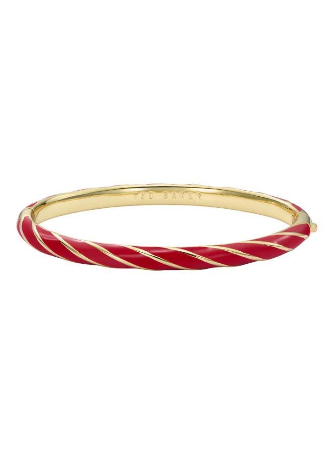 Ted Baker Trinity Twist Enamel Hinged Bangle Bracelet - Image 1