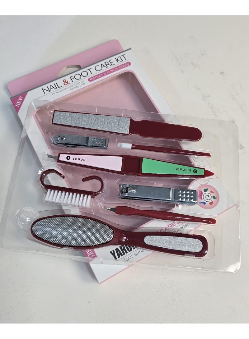 يورنج مجموعة عناية متكاملة بالأظافر والقدم  7 قطع بجودة عالية - Image 2