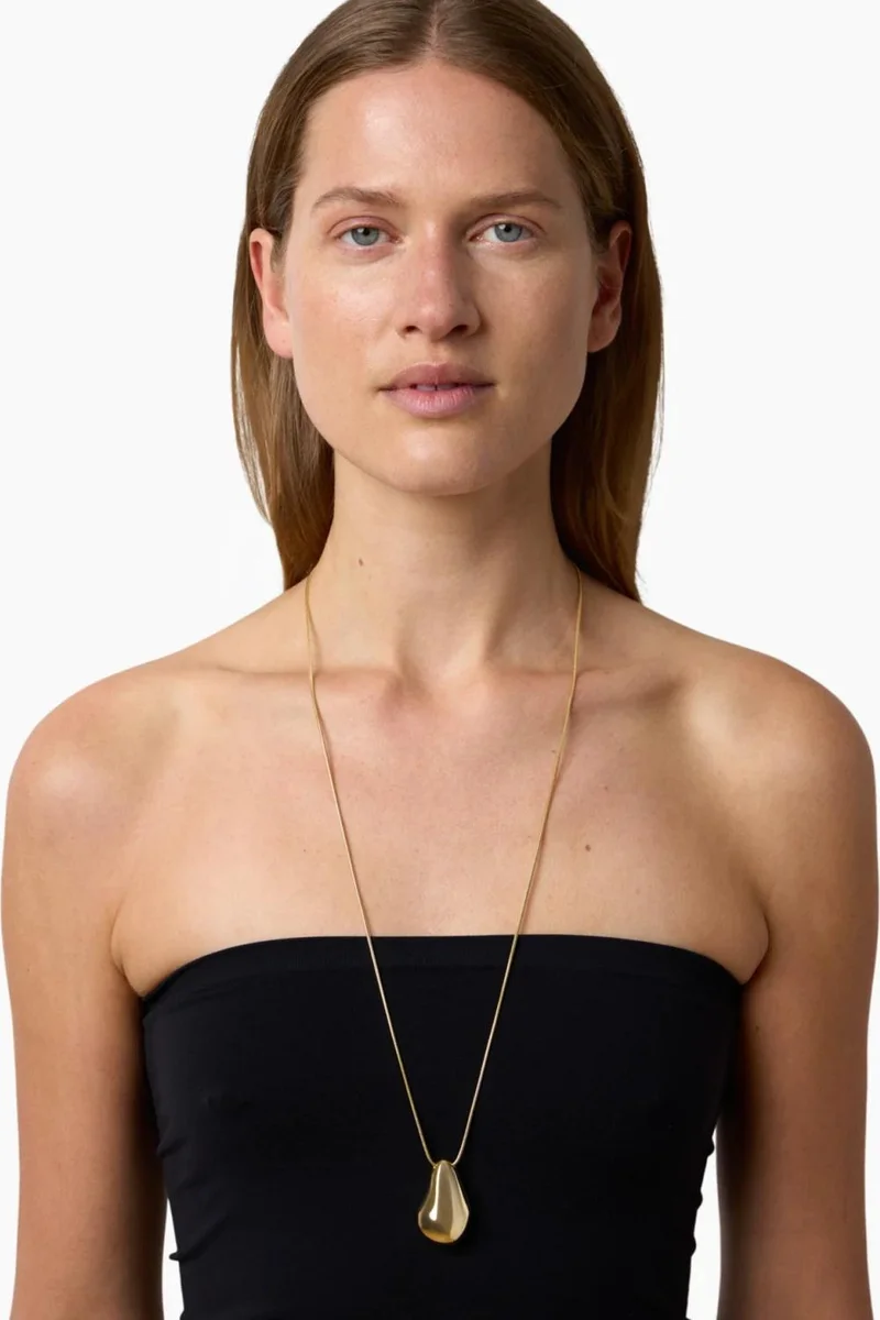 LIE STUDIO Gleaming Grooved Chain Necklace