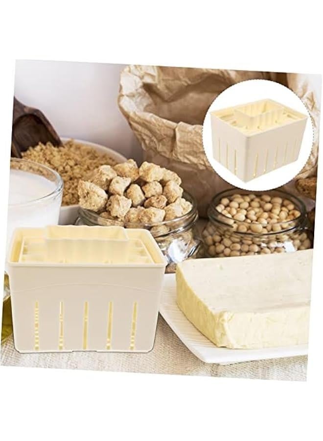 طقم ضغط التوفو المنزلي من قطعتين، مجموعة قالب ضغط توفو سهل لصنع التوفو المتماسك، إمدادات المطبخ - Image 5