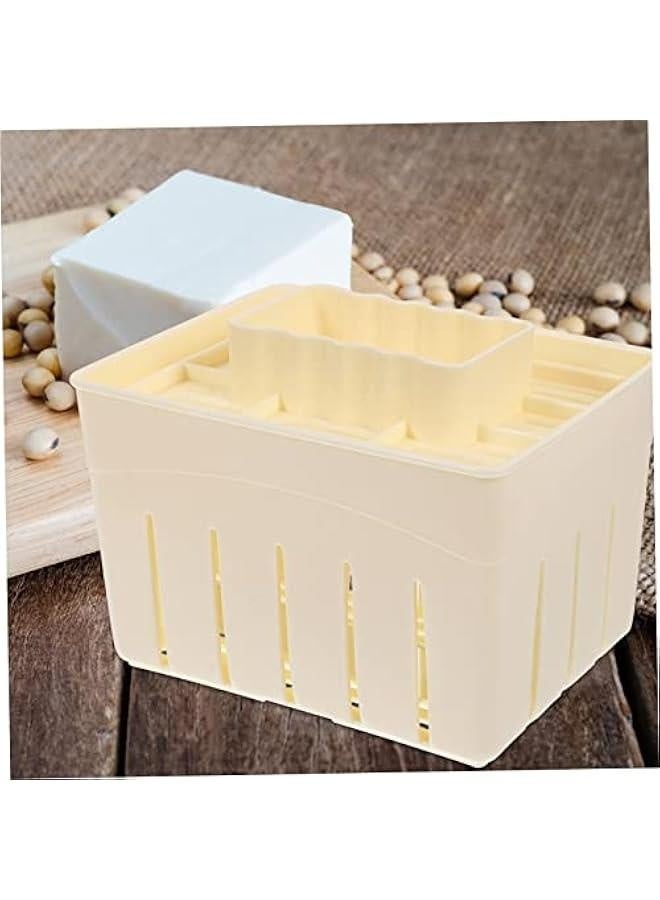 طقم ضغط التوفو المنزلي من قطعتين، مجموعة قالب ضغط توفو سهل لصنع التوفو المتماسك، إمدادات المطبخ - Image 3