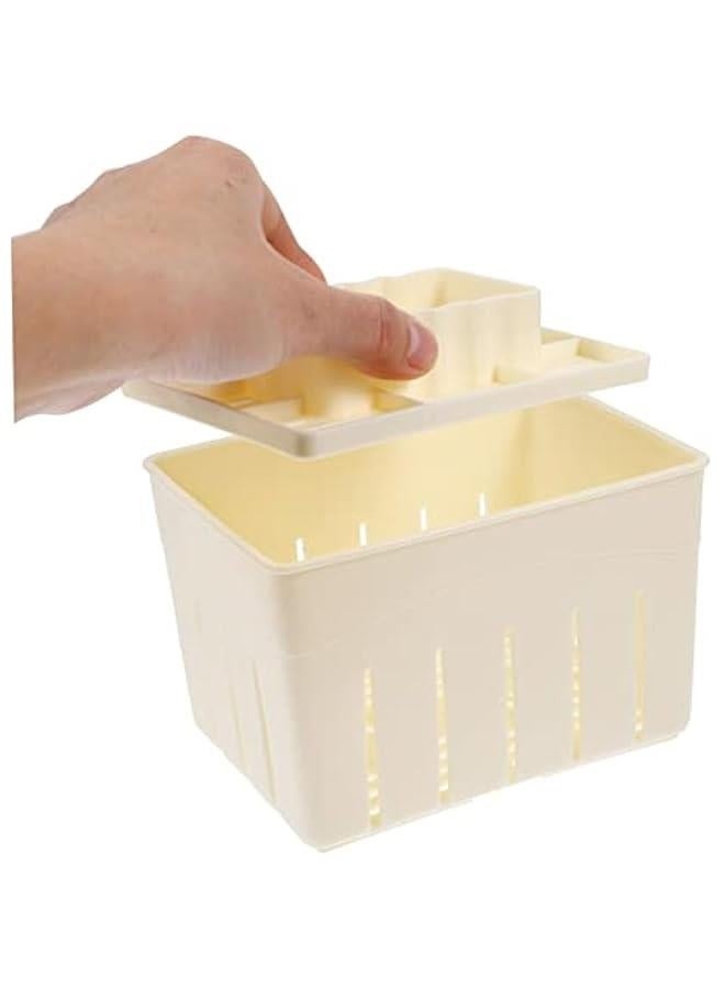 طقم ضغط التوفو المنزلي من قطعتين، مجموعة قالب ضغط توفو سهل لصنع التوفو المتماسك، إمدادات المطبخ - Image 4