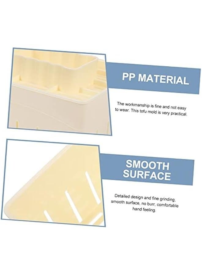 طقم ضغط التوفو المنزلي من قطعتين، مجموعة قالب ضغط توفو سهل لصنع التوفو المتماسك، إمدادات المطبخ - Image 2