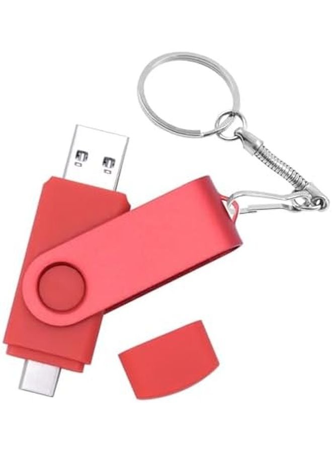 Type C 2 In 1 OTG USB Flash Drive Pen Drive 16GB Silver - Image 2