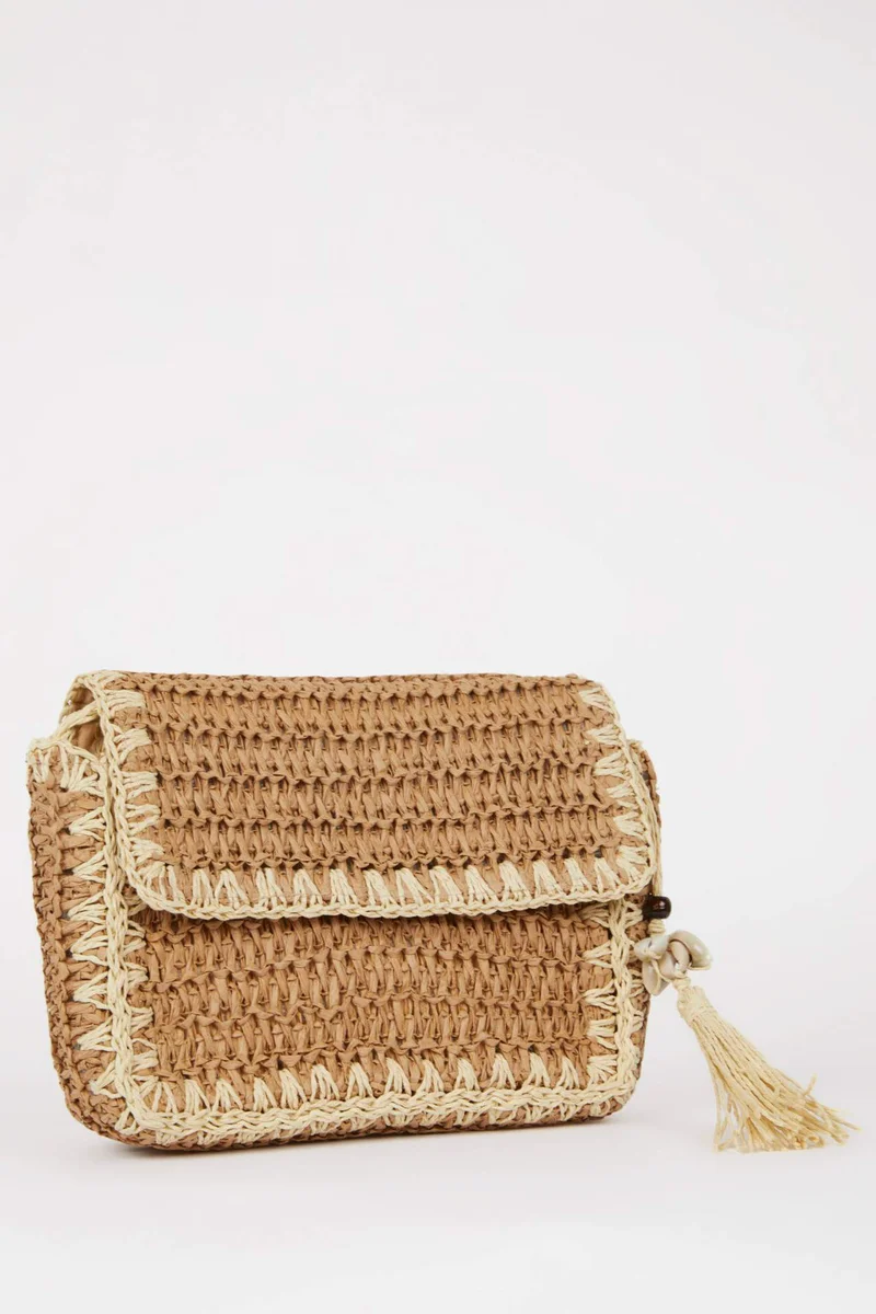 ديفاكتو Wicker Shoulder bag