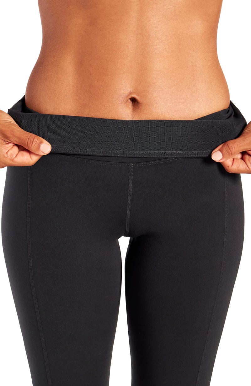 Marika womens Sophia High Rise Tummy Control Bootleg Leggings, Black, Large US - Image 3