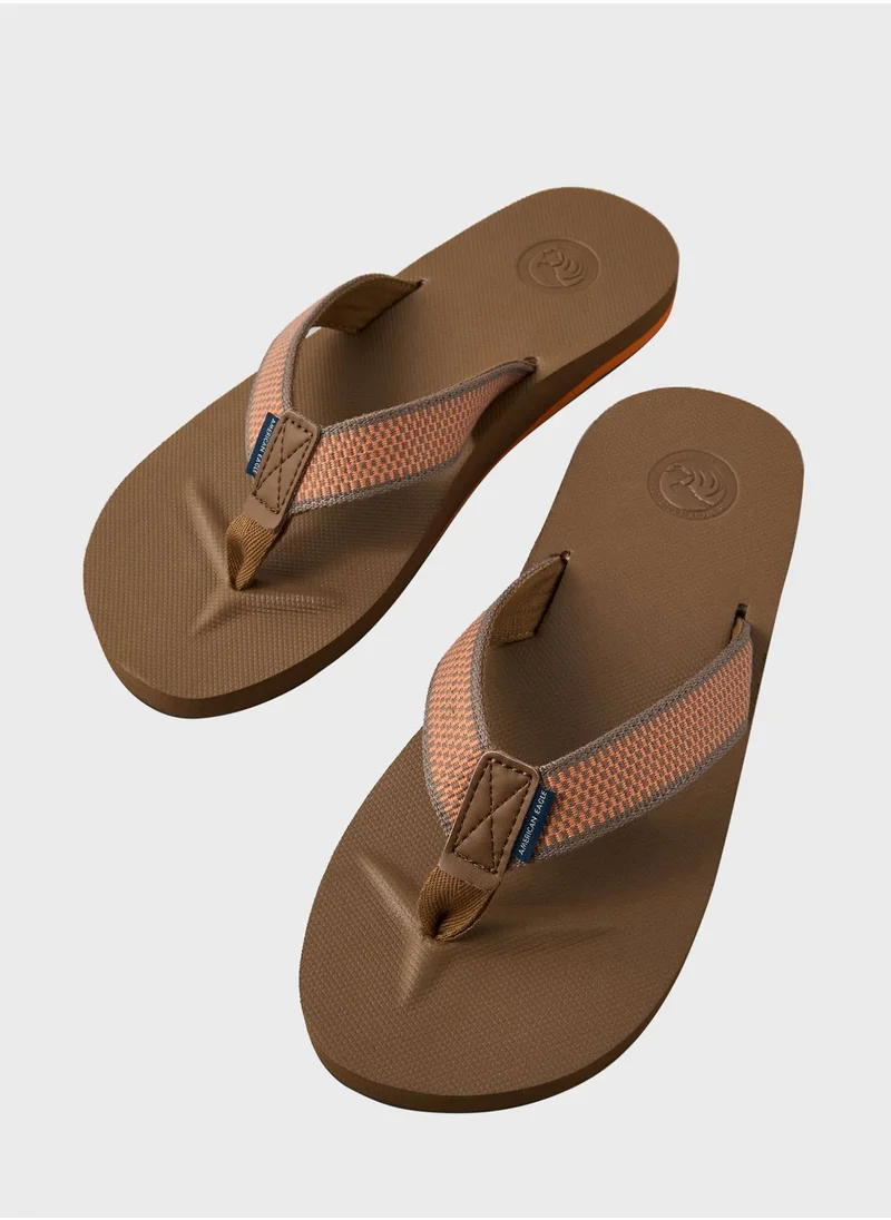 American Eagle Striped Thong Flip Flop