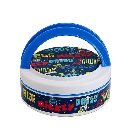 SKi Homeware Cartoon Printed Aroma Deluxe Insulated Lunch Box with Inner Steel with Container (Mickey) - Image 3