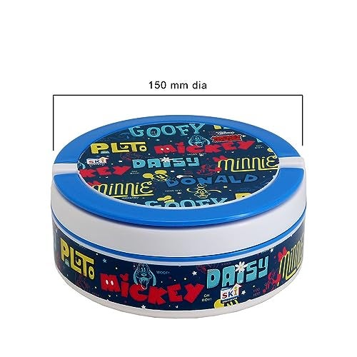 SKi Homeware Cartoon Printed Aroma Deluxe Insulated Lunch Box with Inner Steel with Container (Mickey) - Image 2