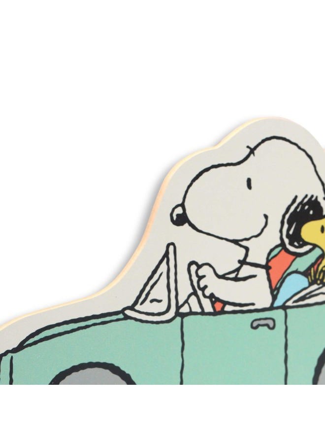 Open Road Brands Peanuts Snoopy and Surfboards in Car Wood Wall Decor - Fun Snoopy Beach Themed Wall Art for Home Decorating - Image 4