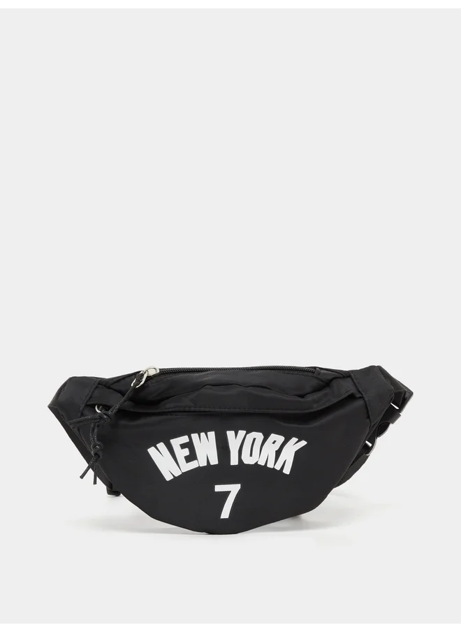 ستايلي Styli Slogan Print Waist Belt Bag