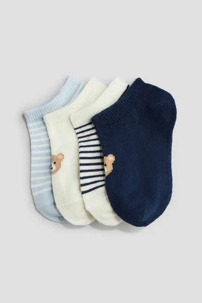 H&M 4-Pack Shaftless Socks