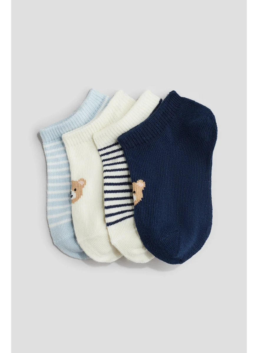 H&M 4-Pack Shaftless Socks