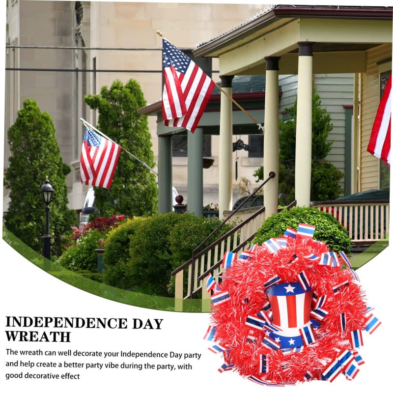 Patriotic USA Wreath For Independence Day Decor Indoor And Outdoor Hanging - Image 5