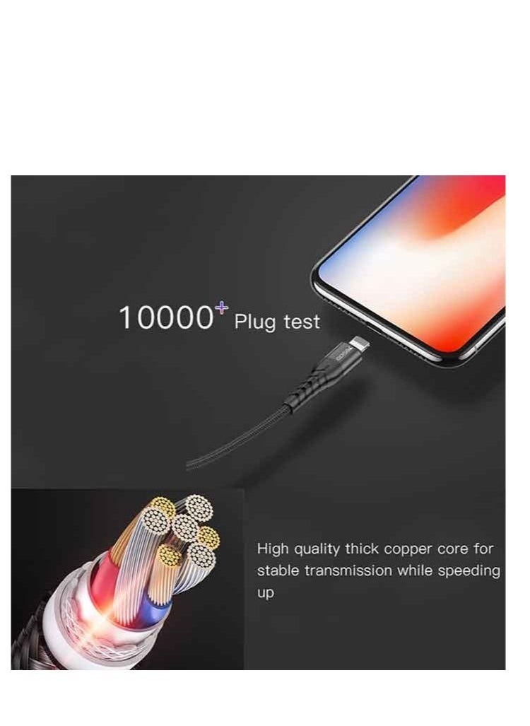 Yesido - CA48 PD Fast Type-C To Lightning Charging Cable 18W Flash Charge, Black - Image 1