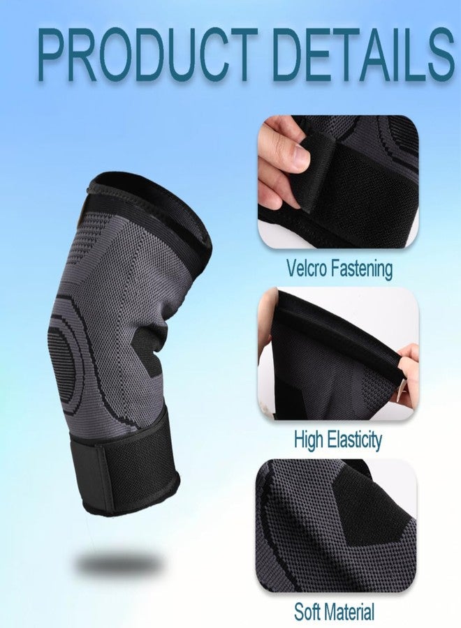 King Mills Plus Size Elbow Stabilizer Brace, Ideal Use as Arm Brace for Tennis Elbow for Relieving Joint Pain, Tendonitis, Arthritis, Sprains, and Strains in Tennis, Bowling, Golf, and Workouts. - Image 3