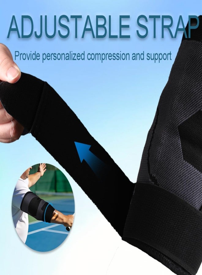 King Mills Plus Size Elbow Stabilizer Brace, Ideal Use as Arm Brace for Tennis Elbow for Relieving Joint Pain, Tendonitis, Arthritis, Sprains, and Strains in Tennis, Bowling, Golf, and Workouts. - Image 5