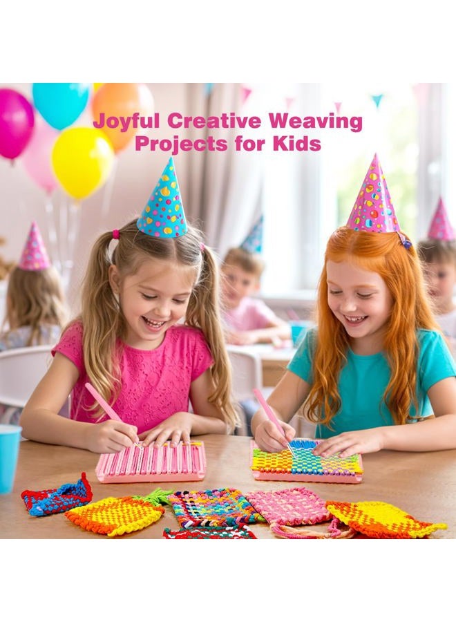PP OPOUNT Potholder Loom Kit, 7" Weaving Loom Kit with 432 Craft Loops in 12 Colors, Instruction and Tools, Weaving Loom for Kids DIY Potholders, Friendship Bracelets, Great Present Choice - Image 2
