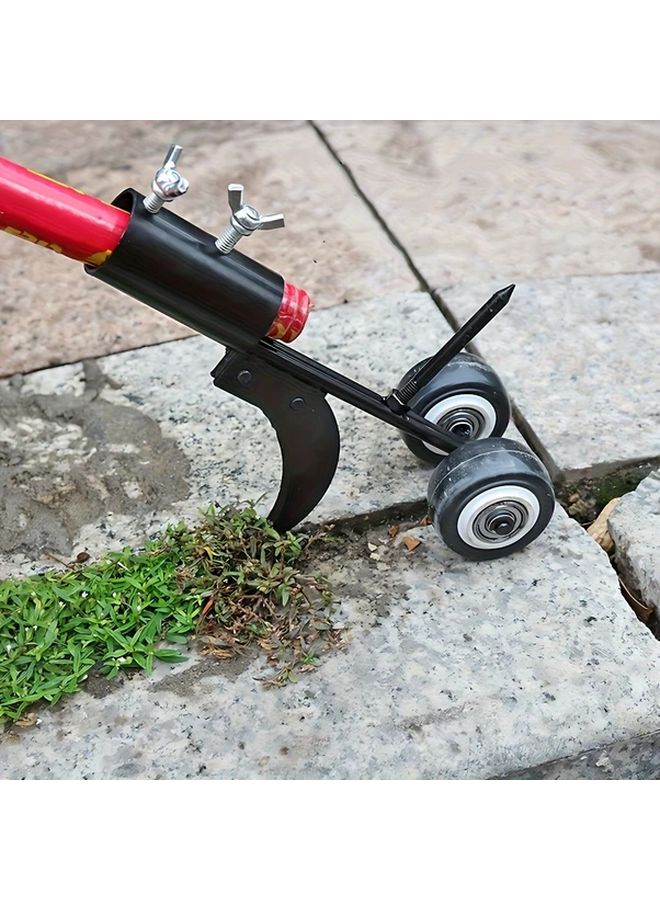 Heavy Duty Metal Garden Weeding Roller With Ergonomic Handle Straight Hook And Sickle - Image 2