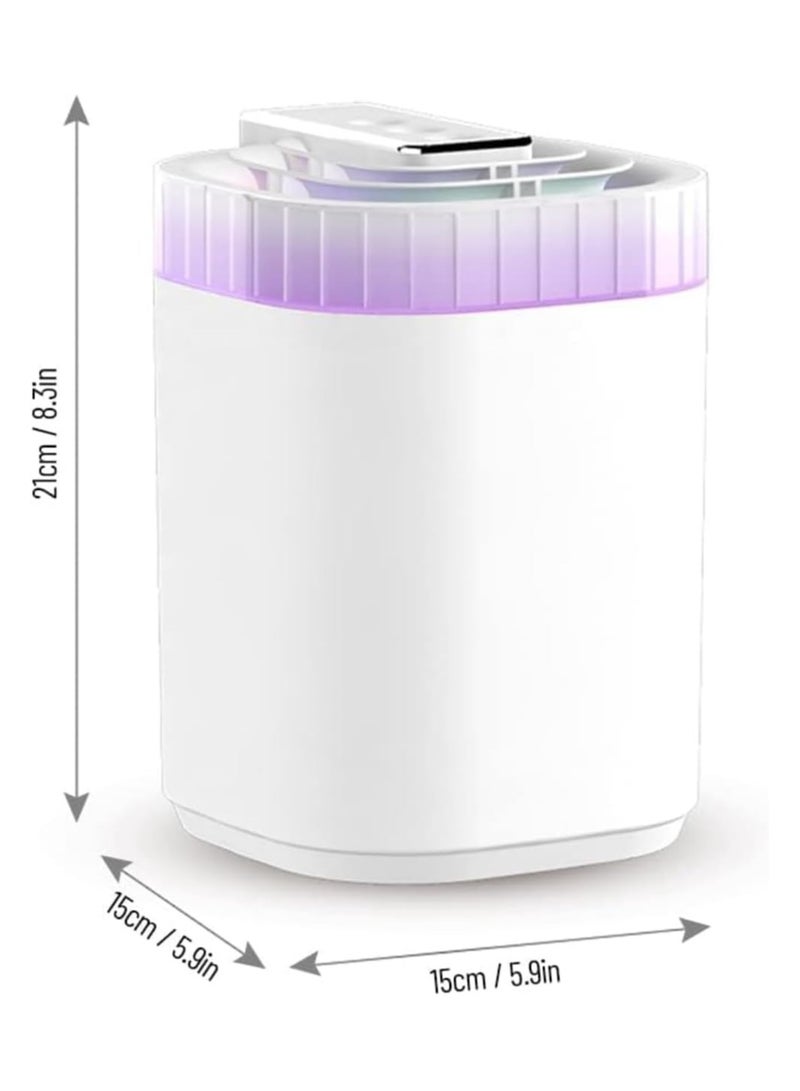 ORLENIC 3L Cool Mist Humidifier Large Capacity, Ultra Quiet 20dB, Top Fill Design with 3 Nozzles, Multicolor Night Light, Auto Shut-Off, USB Powered Air Humidifier for Bedroom, Living Room & Office (White) - Image 2