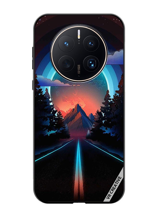 VR CREATIVE Protective Case Cover For Huawei Mate 50 Pro Road To Paradise Design Multicolour - Image 1