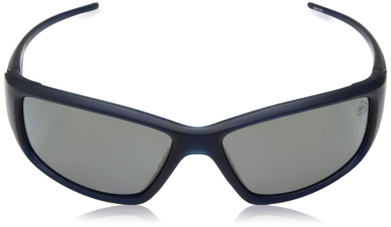 Timberland Men's TB9049SW6291D Polarized Wrap Sunglasses,Blue,62 mm - Image 2