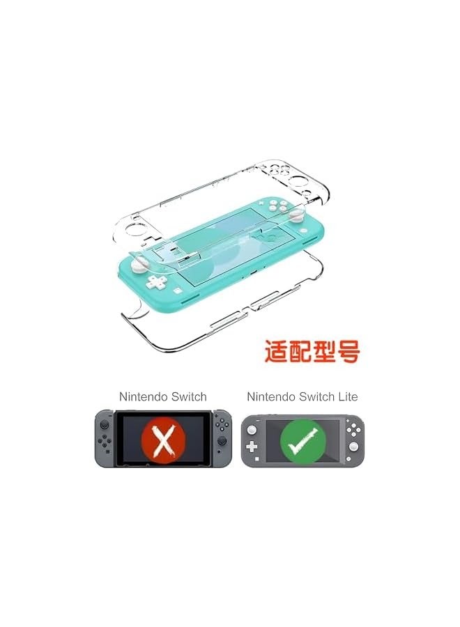 PROMASS Protective Case for Nintendo Switch Lite, Durable Clear Cover for Nintendo Switch Lite Case with Shock-Absorbent & Anti-Scratch Switch Lite Accessories Slim Skin Shell - Transparent - Image 2