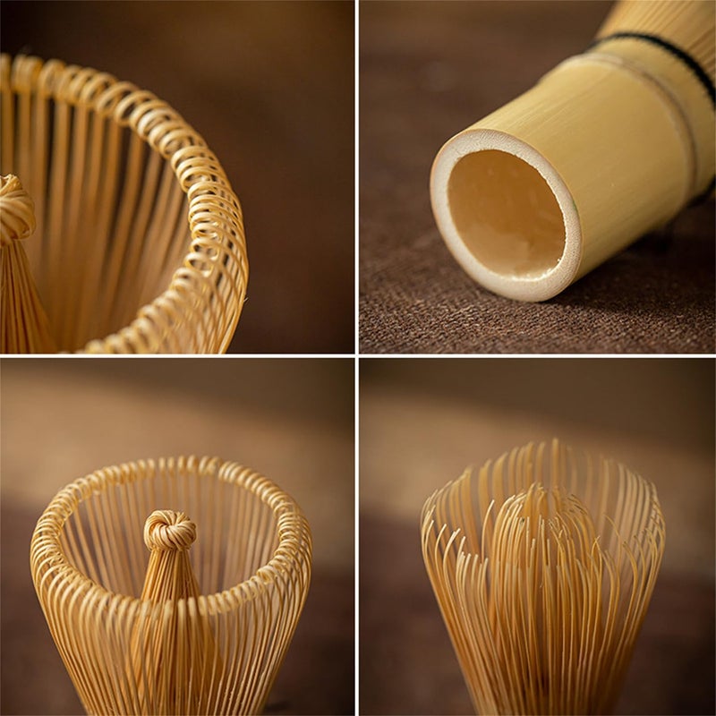 TURIMON Matcha Whisk - Bamboo Whisk for Matcha Powder, Handcrafted Organic Traditional Japanese Chasen, 100-Prong Matcha Stirrer Wisk Mixer Brush for Authentic Tea Preparation - Image 5