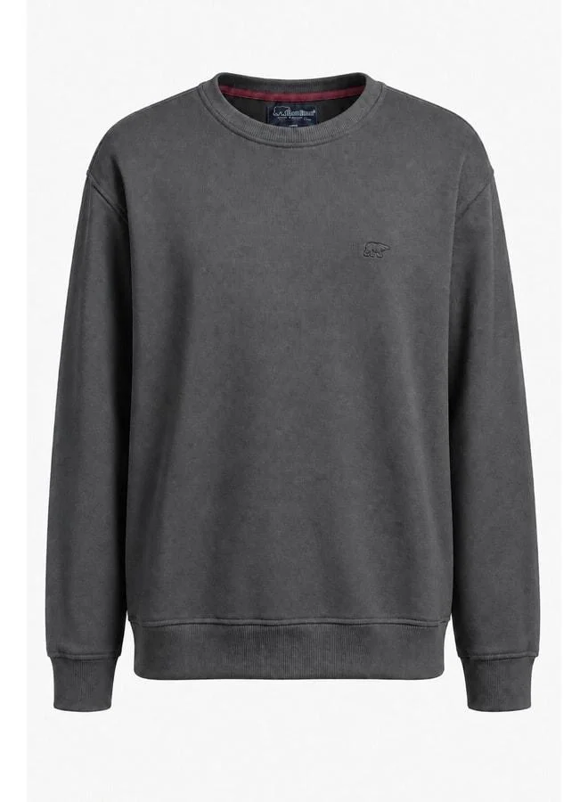 Bad Bear Ridgeway Crewneck Man Asphalt Sweatshirt 26.02.12.048-c118.