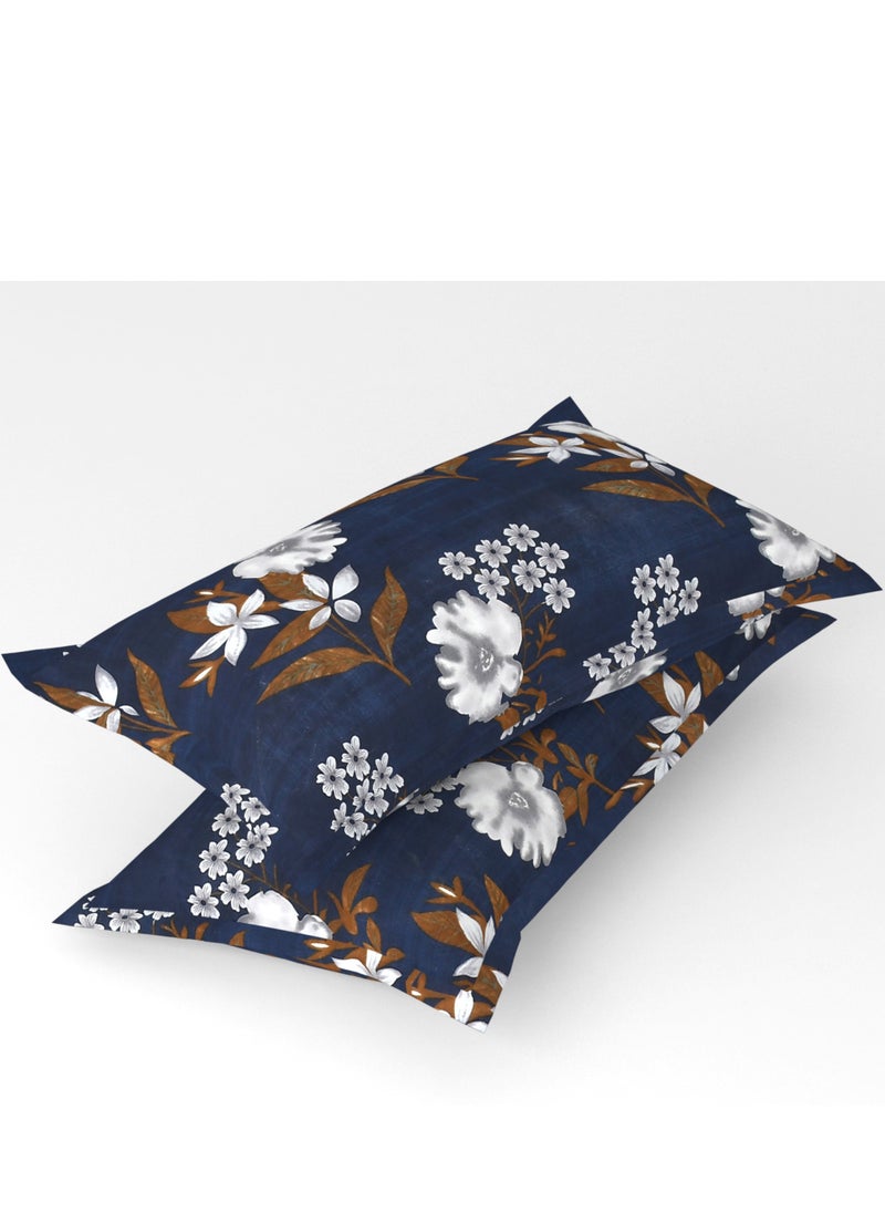 BSB BSB HOME® Glace Cotton 180 TC Big Flower Printed Single Bedsheets with 1 King Size Pillow Cover, (60X90 Inches, 4 X 6 Feet) 148*228 cms  - Image 5
