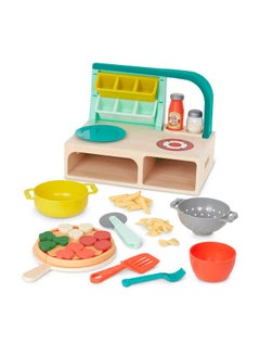 B. Toys - Mini Chef - Pizza-N-Pasta Playset- Pretend Play Pizza & Pasta Play Set - Play Food & Role-Play Accessories- Food Toys For Kids - 3 Years +  - Image 1