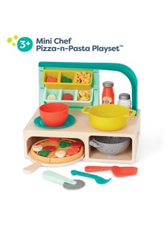 B. Toys - Mini Chef - Pizza-N-Pasta Playset- Pretend Play Pizza & Pasta Play Set - Play Food & Role-Play Accessories- Food Toys For Kids - 3 Years +  - Image 3