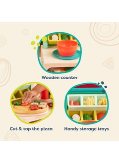 B. Toys - Mini Chef - Pizza-N-Pasta Playset- Pretend Play Pizza & Pasta Play Set - Play Food & Role-Play Accessories- Food Toys For Kids - 3 Years +  - Image 5
