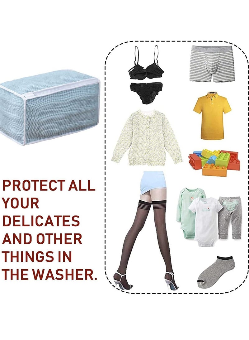 SOLARAE Shoe Washing Bag, Anti-Deformation Care Creative Home with Zipper and Protector Washing Shoe Bag, Guard Shoe net Cover for Clean Sneakers, Slippers, Bra, Travel - Image 4