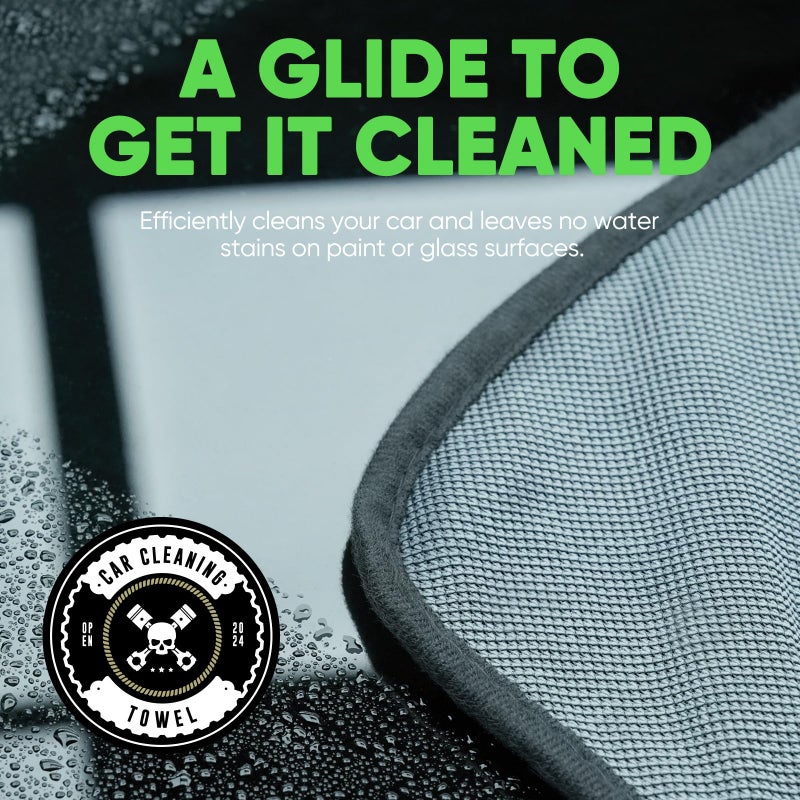 KKV 2-Pack Microfiber Towels (35"x 24") Extra Large Ultra Absorbent Drying Towel for Cars and Trucks, Without Streaks, Scratches, or Water Spots - Image 2