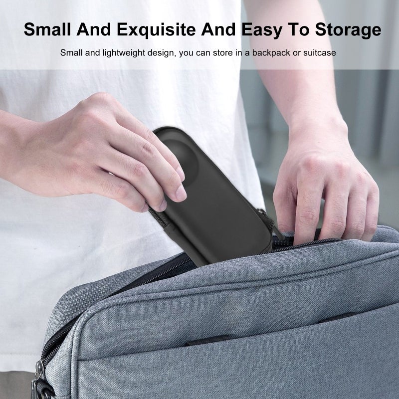 Protective Case For Insta360 X4: Black Customized Precise Fit, Splashproof Outer & Soft Inner Lining - Bottom Opening For Selfie Stick Attachment, Compact Lightweight Design For Camera Storage And Tra - Image 3