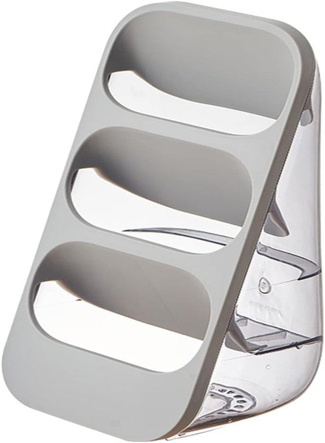 Perfect Pricee Plastic 3-Tier Utensil Organizer for Kitchen Cutlery Holder with Drain Tray & Non-Slip Base Space-Saving Cutlery Rack for Spoons, Forks, Knives & Chopsticks - Image 5