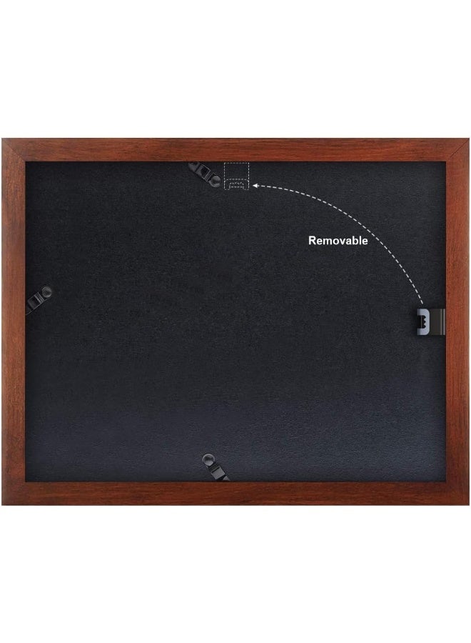 RPJC Document or Certificate Frames Made of Solid Wood High Definition Glass and Display Diplomas 85x11 Inch Standard Paper Frame Brown - Image 2