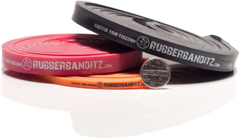 Rubberbanditz Combo Pack Resistance Bands - Light, Medium, and Heavy for Exercise and Fitness - Image 1