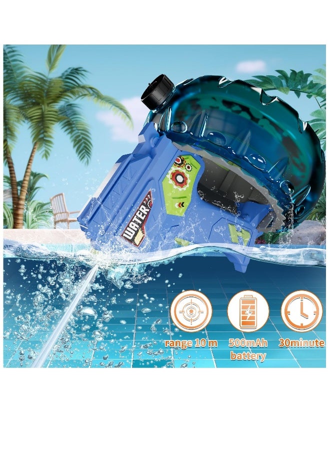 Generic - Electric Water Guns for Adult Kid, 32+ FT Range Powerful Classic Water Squirt, Strongest Full Auto WaterPistol High Capacity 800+ Water Blaster, Summer Outdoor Swimming Pool Water Toy, Blue - Image 1