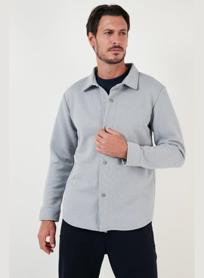 Buratti Ribbed Snap Button Relaxed Fit Shirt Men's SHIRT 5905510