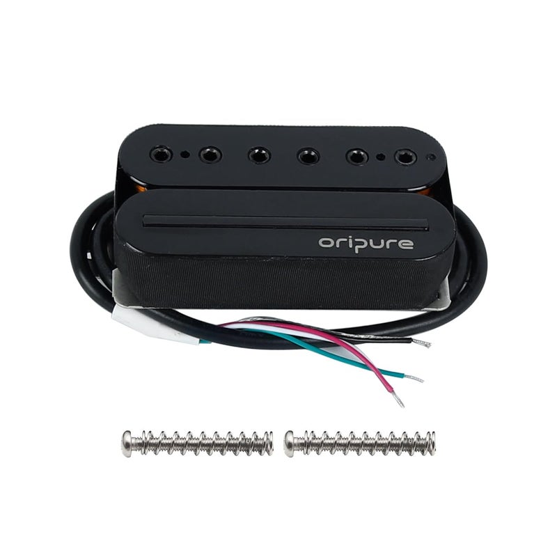 Oripure Guitar Humbucker Pickup Neck+Bridge Pickups Set Hot Rail & Screw Poles - Image 3