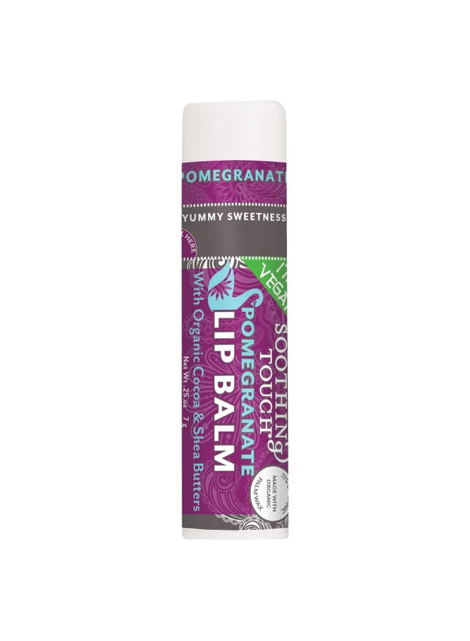 Soothing Touch Pomegranate Organic Vegan Lip Balm 25 oz - Image 2